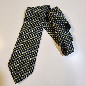 BROOKS Basixs Men's Polka Dot Green Pure Silk Tie